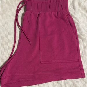 Pink Drawstring Shorts